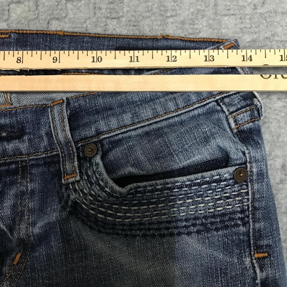Citizens of Humanity Jeans Womens 28 Willow Creek #098 Low Rise Crop Stretch USA - Picture 8 of 15